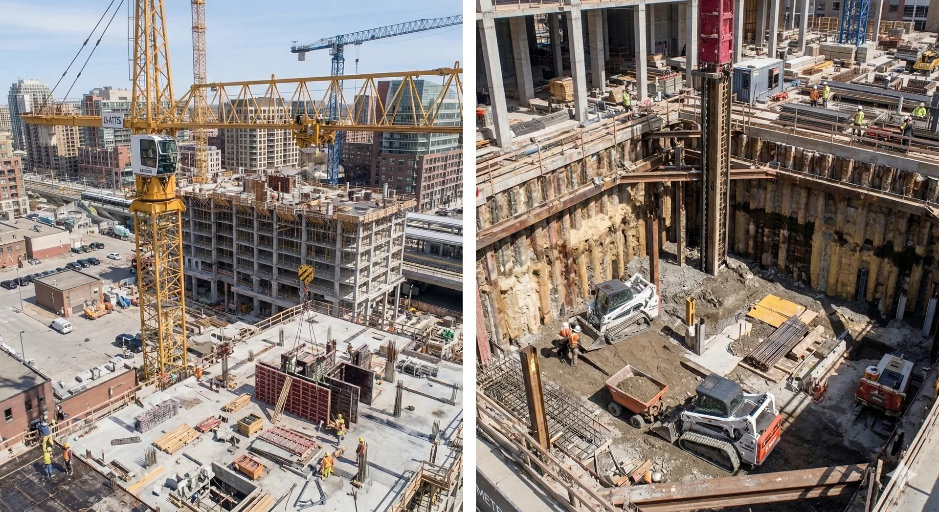 Construction site background