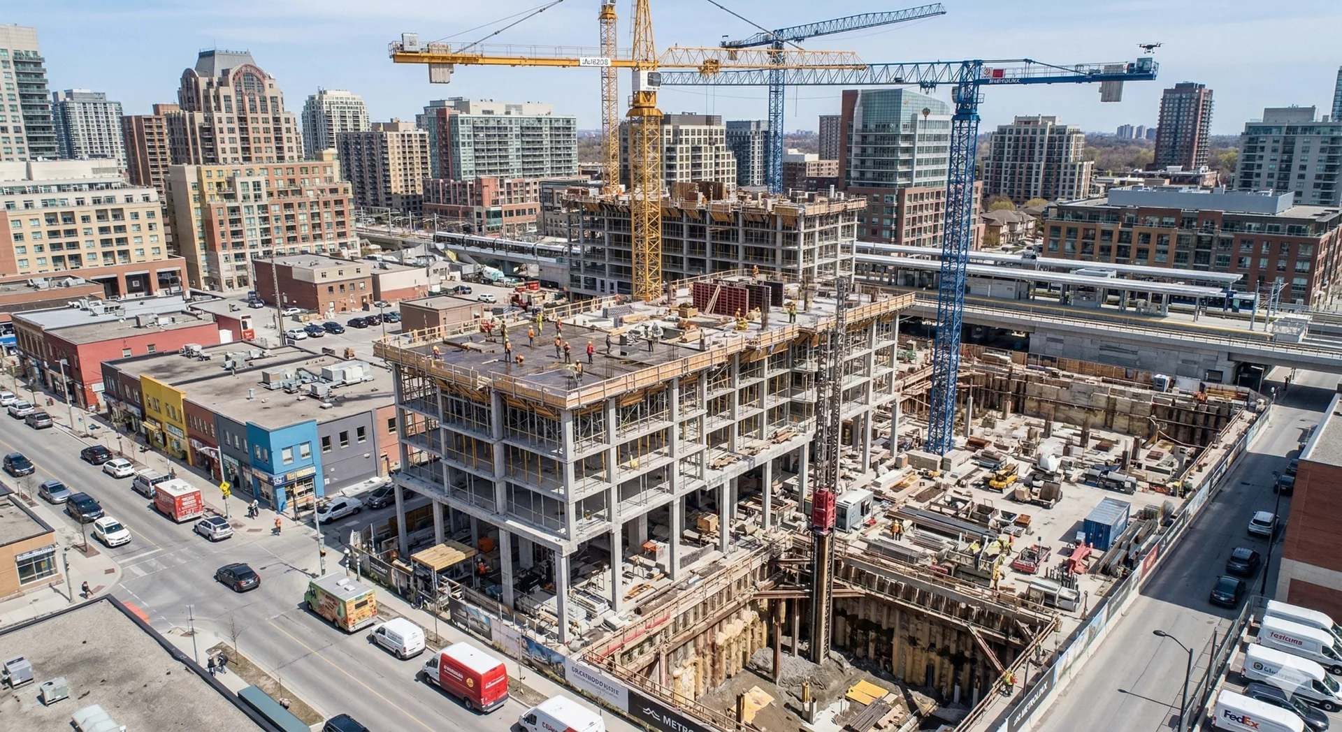 Construction site background