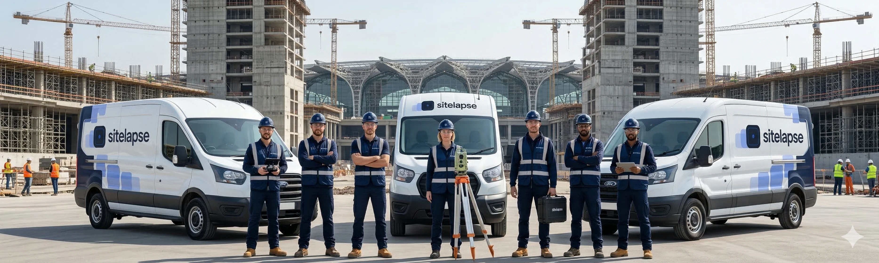 Sitelapse team at construction site