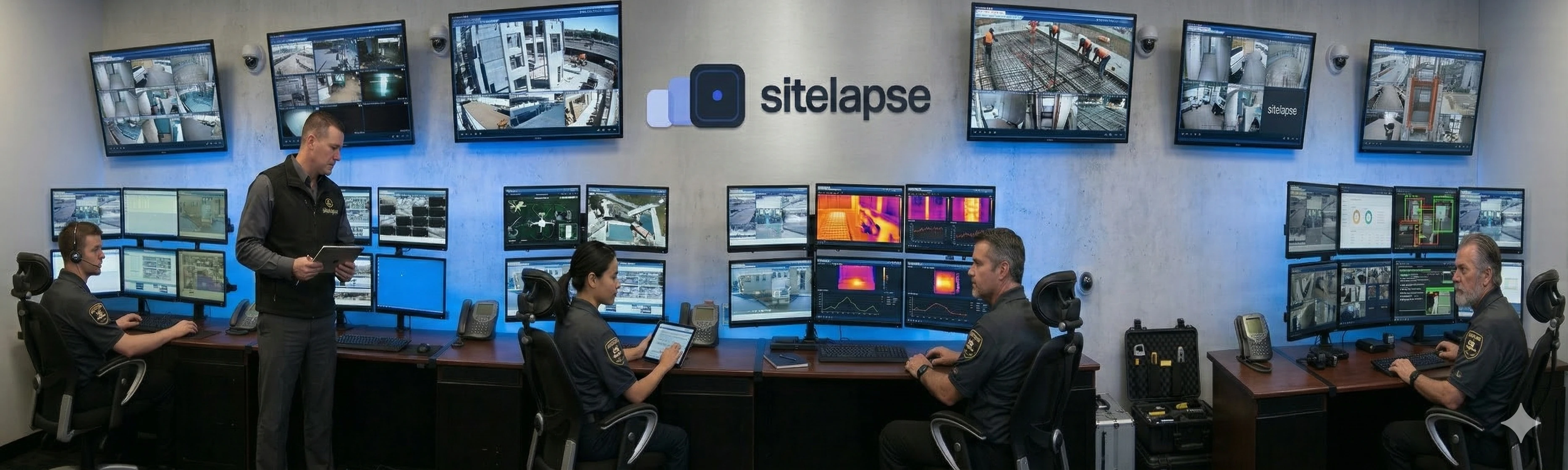 Sitelapse 24/7 live video monitoring team